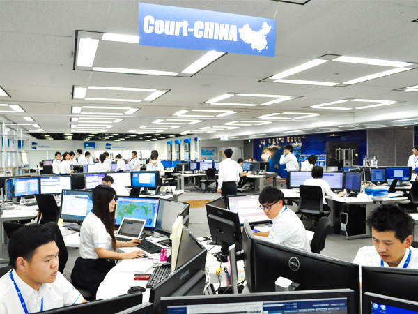 20人体制の中国向けサービスチームは全員中国人だ。他に韓国向けサービスチームも存在する